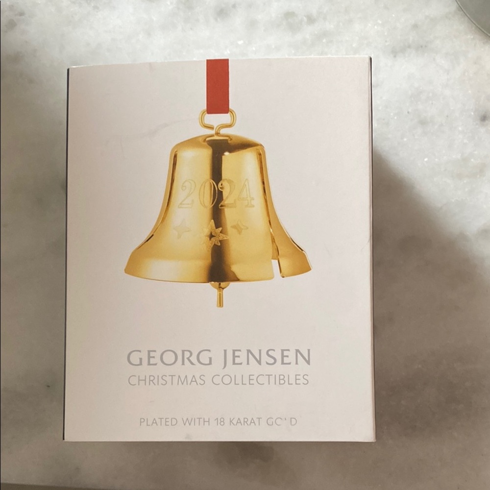Georg Jensen 2024 Gold Bell Ornament